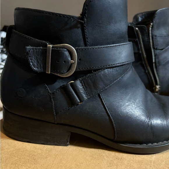 BORN Womens Chaval Leather Closed Toe Ankle Fashion Boots, Black, Size 10.0 - Picture 3 of 10
